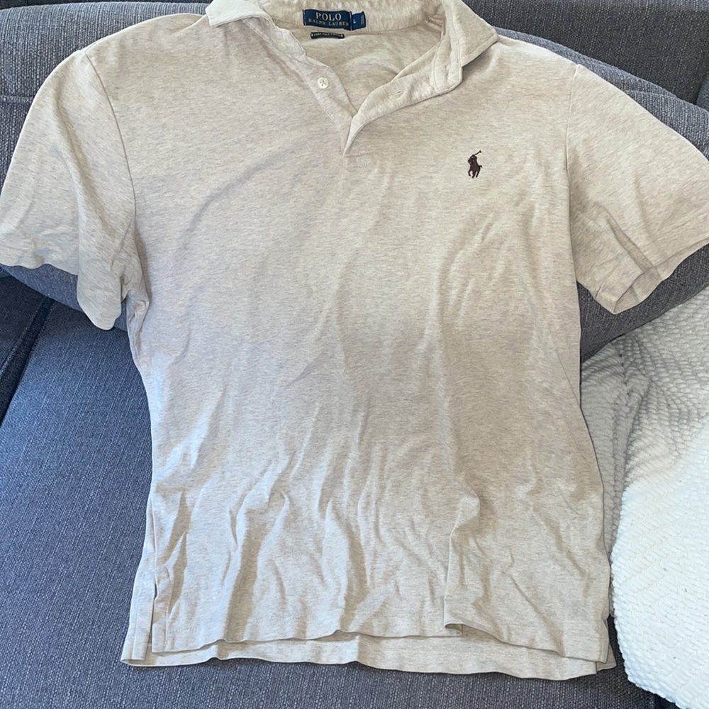 Ralph Lauren Polo- Men’s Beige Pima Soft Touch (L)